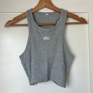 Alo Yoga Heather Grey Tank Top